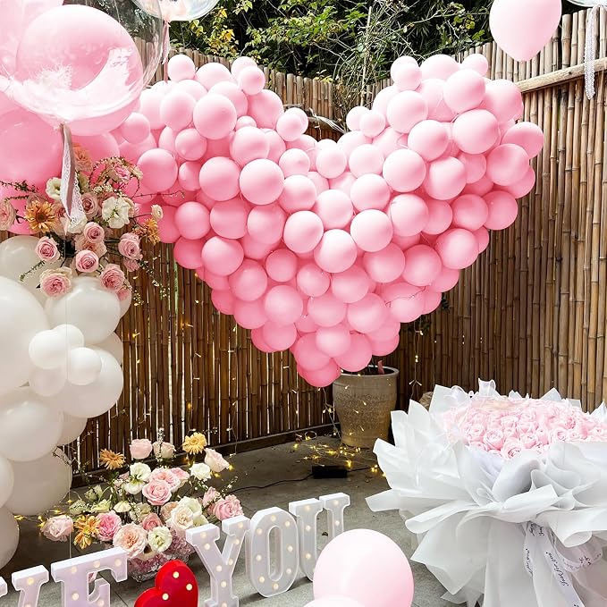 200 Pieces Light Pink Balloons Pastel Pink Balloons Garland Kit Baby Pink - Image 7
