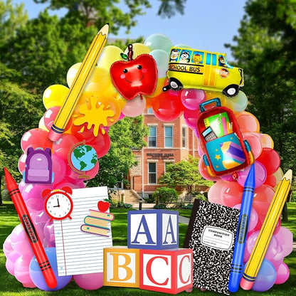 16 Pcs Back to School Party Balloons Sets by Denylopro