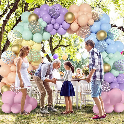 Amandir 164PCS Pastel Balloon Garland Kit, Rainbow Easter Unicorn Balloon Arch - Image 7