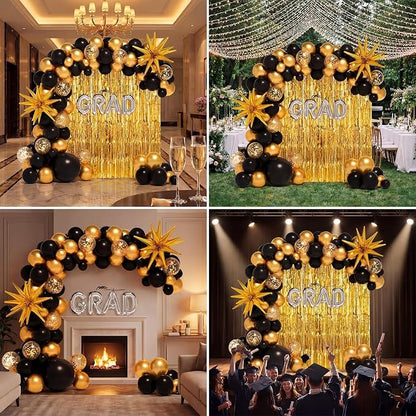 Capoda 148 Pcs Black Gold Balloon Garland Arch Kit - Image 7