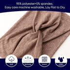 Extra Wide Headbands for Women Large Turban Headband Non Slip Boho Elastic Hairband Hair Twisted Knot Head Bands Accessories