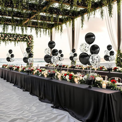 Black Balloon Table Centerpiece Kit, 6 Sets Black Balloon Stands - Image 3