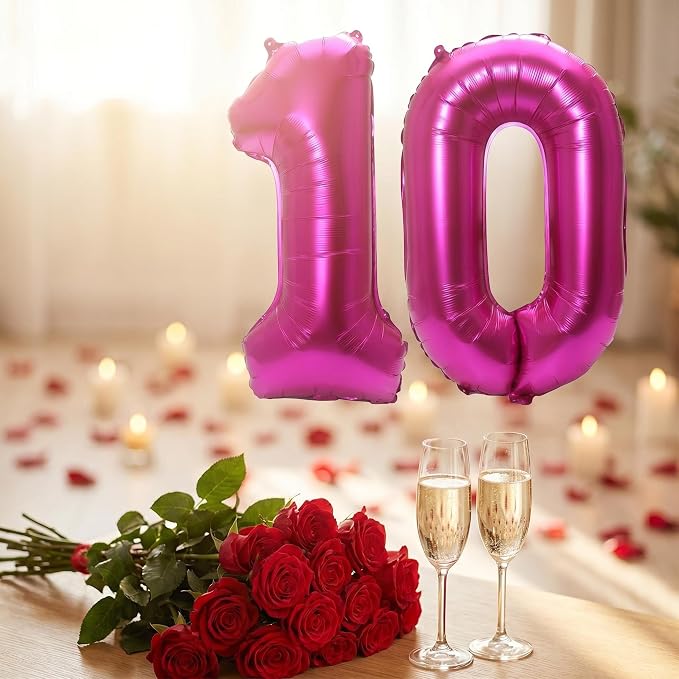 YPSelected 32 Inch Large Foil Helium Number Balloon Birthday Wedding Party 0-9 - Image 3