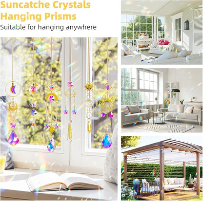 Sun Catchers 6Pieces Colorful Crystals Suncatcher - Image 4