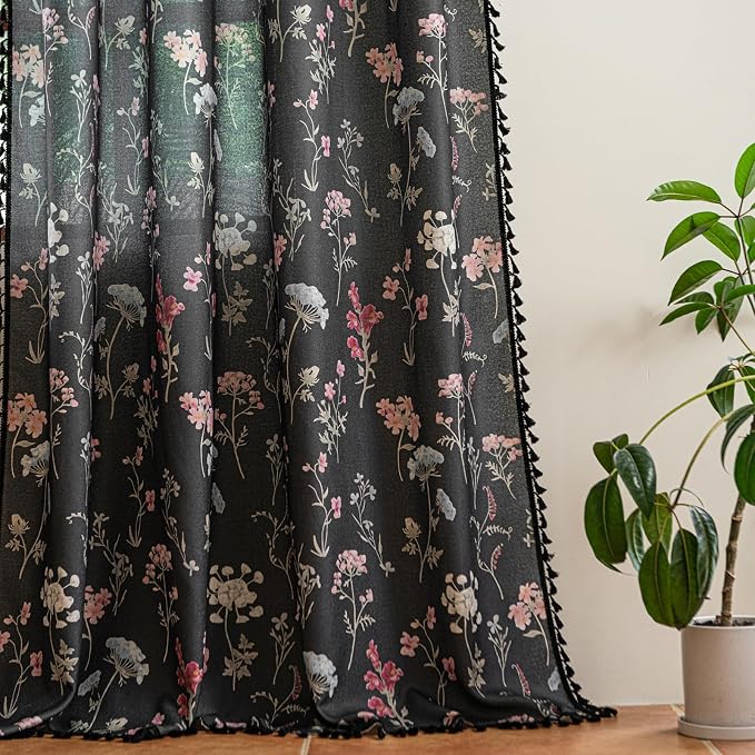 ENJOYBRIDAL Floral 96 Inch Curtains - Image 6