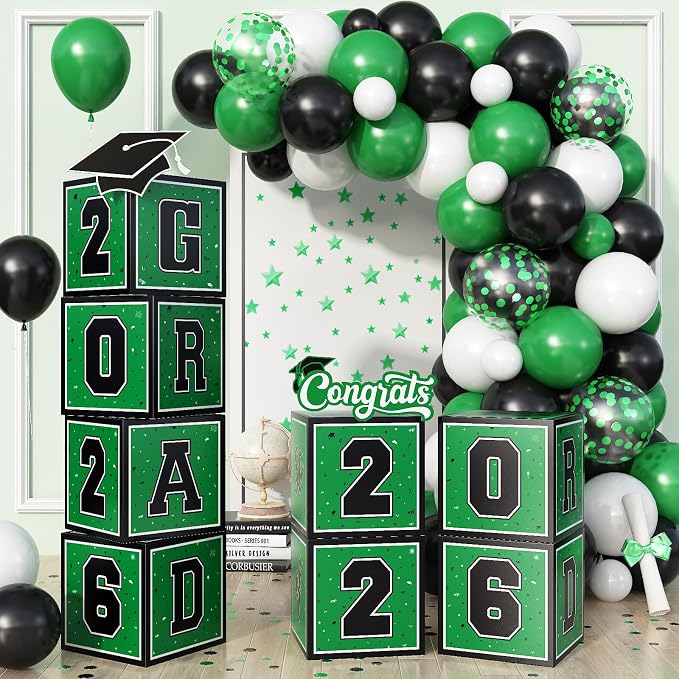 Green Graduation Decorations 2026 by Froova