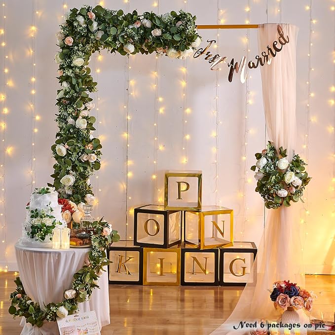 Artificial Flower Garland 5.4ft Floral Rose Vine Decor, Hanging Faux Roses - Image 7