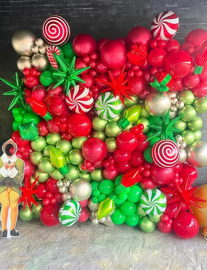 Green Star Balloons, Large Spike Balloons | 22 Inch Green Balloons, One-Piece - Image 6