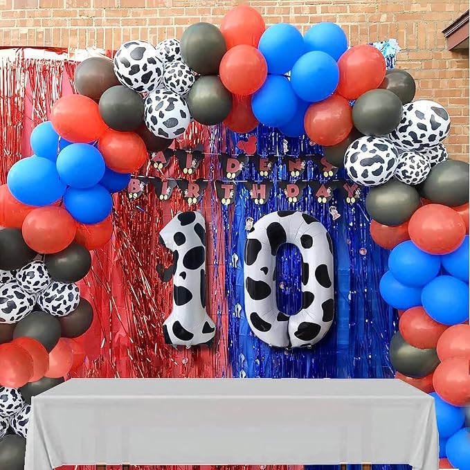 Cow Print Number Balloons, Large Foil Number 0 Balloon 40 Inch Cow Balloon - Image 3