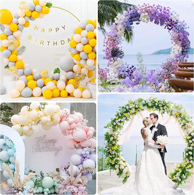 Round Backdrop Stand 6FT Gold Metal Circle Balloon Arch Frame | Metal Circle - Image 5