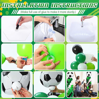 Kasyat 2 Sets Soccer Balloon Column Stand Kit - Image 2