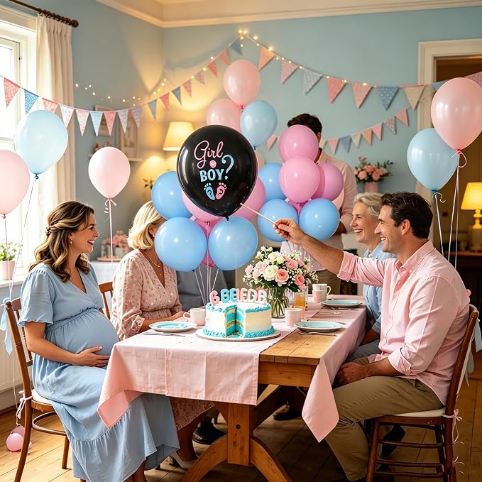 4 Sets Gender Reveal Balloons Stand Kit - Image 7