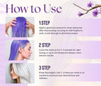 Silver Shine Purple Hair Mask for Gray Hair – Deep Conditioning Toner Treatment to Neutralize Brassiness, Restore Moisture & Brighten Dull Hair – Paraben & Sulfate Free, Made in USA, 8oz