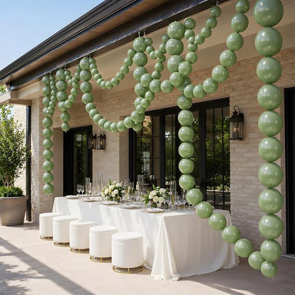 Sage Green Linking Balloons - Image 4