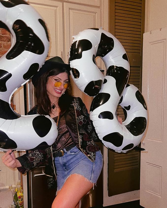 Cow Print 7 Balloon - Image 3