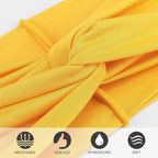 DRESHOW 8 Pack Headbands for Women Yoga Knotted Headbands Elastic Criss Cross Hair Accessories Sports Head Wrap Non Slip