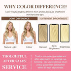 GOO GOO Clip in Hair Extensions Real Human Hair, Remy Human Hair Extensions Clip ins for Women, Natural Human Hair, 18inch 130g 7Pcs, 613R Bleach Blonde