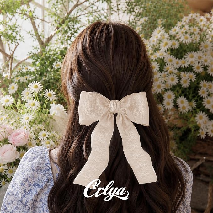 Ivory Ruffle Ribbon, 1-1/2 Inch x 10 Yards Chiffon Silk Ribbons | Crinkle ribbon - Image 5