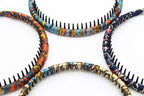 boho bandeau headbands hairband for women Non-slip hair bands Teeth Comb Hair Accessories Resin hair hoop (4 pcs)