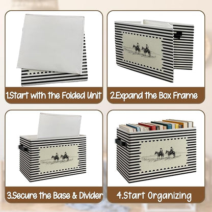 Western Cowboy Foldable Storage Bins Box - Image 4