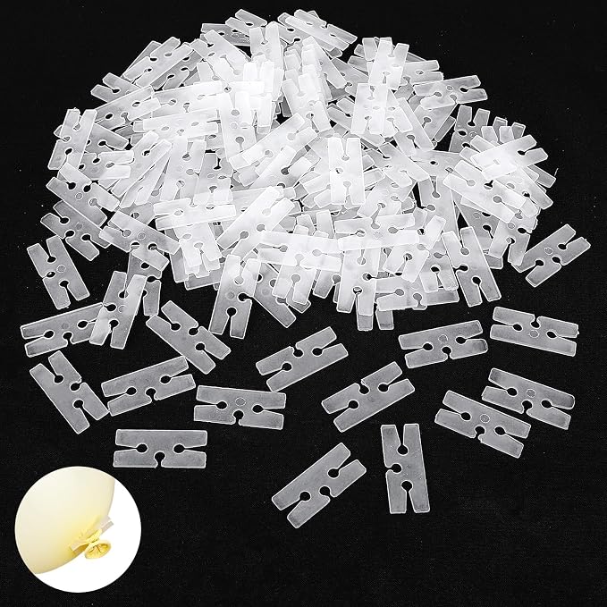 Giantree 200 Pcs Plastic Balloon Ties by Giantree