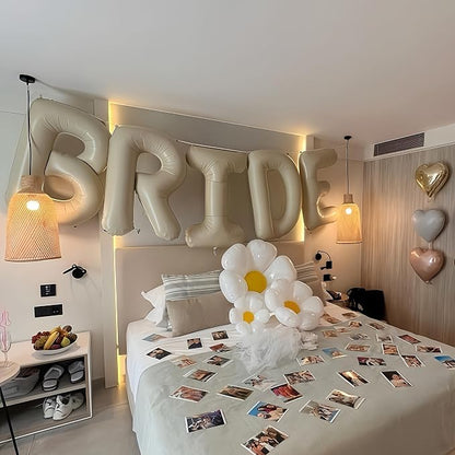 40 Inch Beige BRIDE Balloons Bachelorette - Image 8