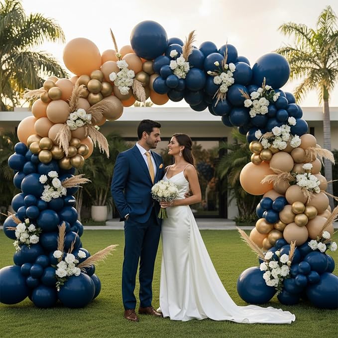 Patimate Navy Blue Balloons 100 Pcs 12 Inch Matte Navy Blue Latex Balloons | - Image 6