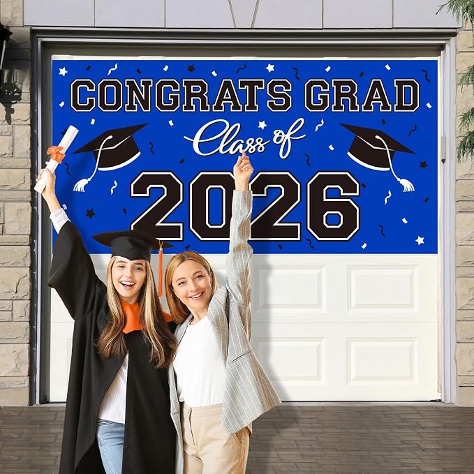 Graduation Party Decorations 2026 Plastic Backdrop - Image 4