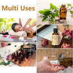 12 Pack 2oz Amber Glass Bottles for Vanilla Extract, Boston Round Leak-Proof Brown Glass Jars with Caps, Bonus Funnel - Ideal for Homemade Extracts, Essential Oils, DIY Christmas Party Gift Supplies