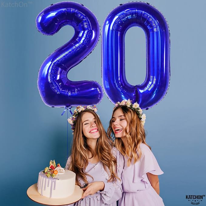 KatchOn Navy Blue Number 0 Balloon 40 Inch | 0 Navy Blue Balloons, 0 Navy Blue - Image 3