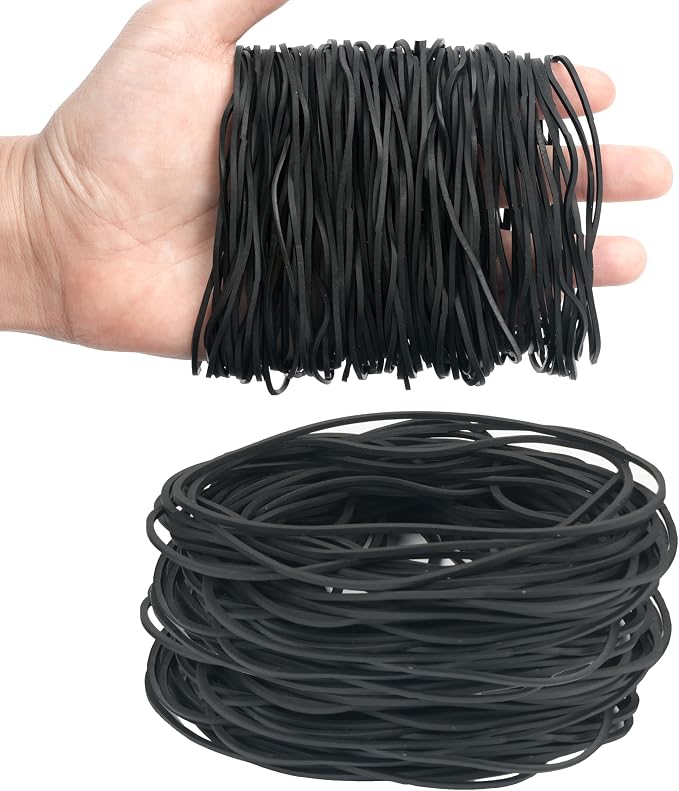 Rubber Bands for Balloon Arches 300pcs Black 4.8inch Large Elastic Bands | - Image 5