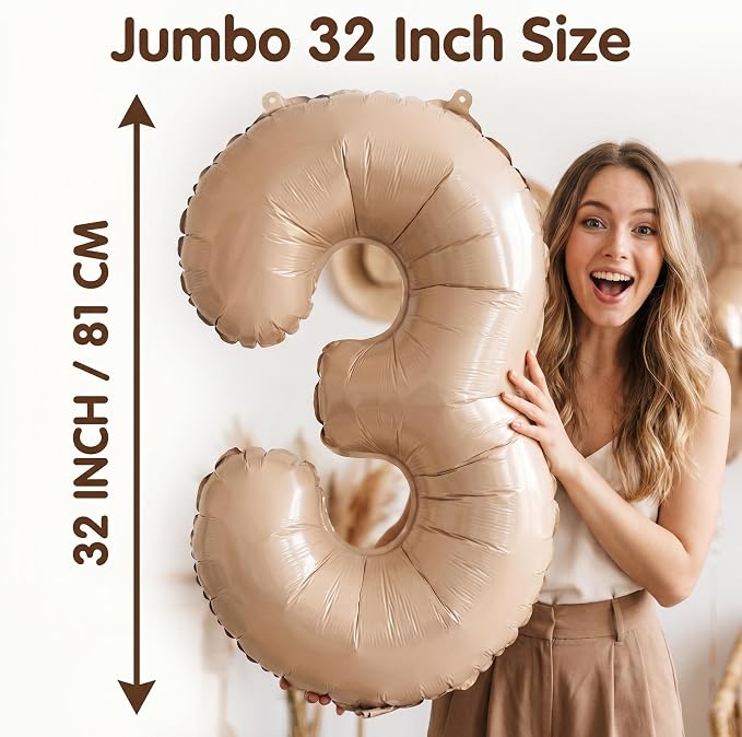 YPSelected 32 Inch Large Foil Helium Number Balloon Birthday Wedding Party 0-9 - Image 4