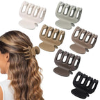 6 Pcs Hair Clips Small Claw Clips for Thin Hair Medium Matte Non-slip Hair Accessories for Women and Girls (Regular)