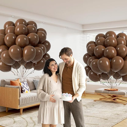 Dark Brown Balloons 12 inch - Image 5