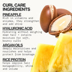 Pacifica Pineapple Curls Shampoo & Conditioner Set – Curl Defining Hair Care for Curly & Coily Hair, Enhances Bounce & Reduces Frizz Sulfate Free Clean Beauty Vegan & Cruelty-Free Dermatologist Tested
