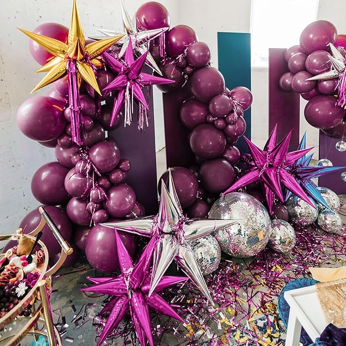 PartyWoo Hot Pink Star Balloons 110pcs Different Sizes 18 12 10 5 Inch Pack 22 - Image 7