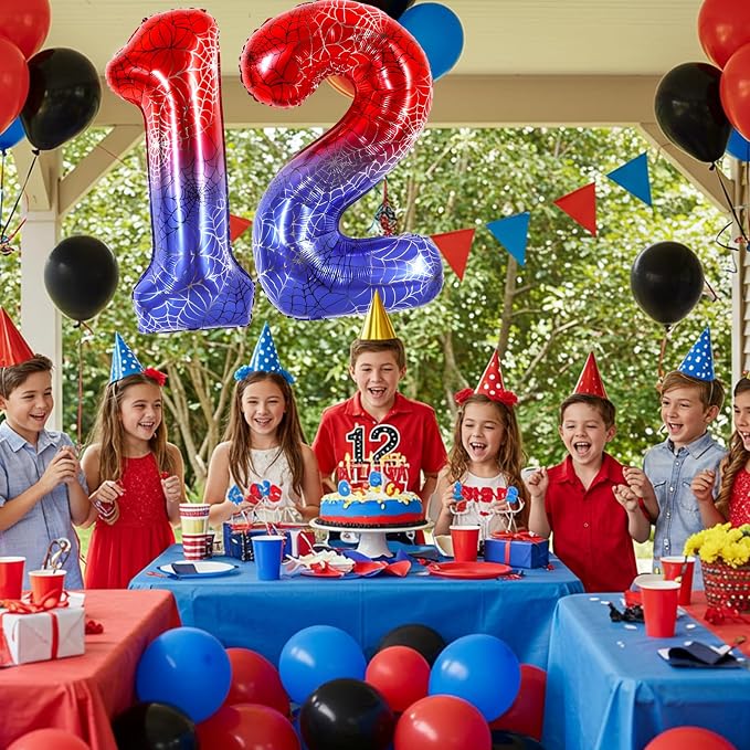 40 Inch Red Blue Number 1 Balloon - Image 5