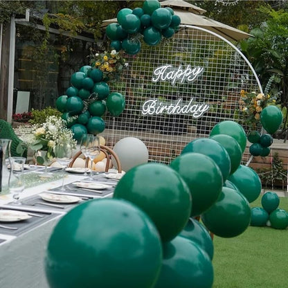 412pcs Dark Green Balloons 18 12 10 5 Inch Dark Green Balloon Garland Arch Kit - Image 4