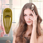 RC ROCHE 6 Pcs Small Flat Flip Hair Claw Clips for Women Alligator Duckbill Thick Hair Styling Barrette Strong Side Slide Jaw Plastic No Slip, Small Classic Multicolor