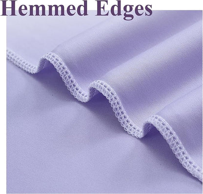10x8 ft Wrinkle Free Lavender Light Purple Backdrop Curtain Drapes, Polyester - Image 3