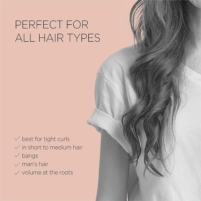 Magic Curling Round Brush (1 Inch) - Non-electronic, Self-Standing Round Brush, Great Blowout, Ceramic Coated Barrel, Quick Styling, Ionic Thermal Barrel, Volumizer, Styler