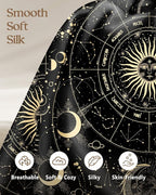 2 Pack Mulberry Silk Pillowcase for Hair and Skin - Standard Size 20 x 26 Inches with Hidden Zipper Sun Moon 19 Momme Soft Sleeping Silk Pillow Case for Women, Moms