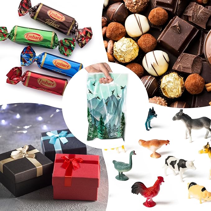 ANGOLIO 50Pcs Let the Adventure Begin Party Favor Bags, Adventure Tour Plastic - Image 4