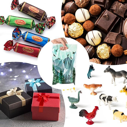 ANGOLIO 50Pcs Let the Adventure Begin Party Favor Bags, Adventure Tour Plastic - Image 4