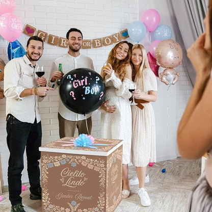 AmazingSpark 28in Giant Gender Reveal Gift Box - Image 6