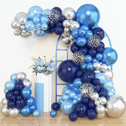 Amandir 153pcs Blue and Silver Balloon Garland Arch Kit Different Sizes | 18 12 - Image 4
