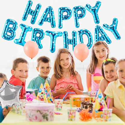 CANREVEL Happy Birthday Banner 13pcs 16 Inch Mylar Foil Letters Balloons - Image 7