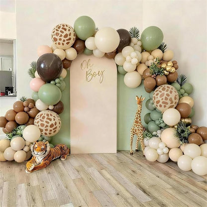 Sage Green and Brown Fall Balloons - Image 7