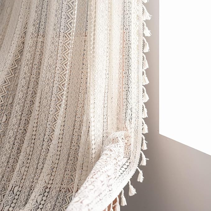 Sutuo Home Boho Curtains for Bedroom Nursery 90 Inch Length, Bohemian Geometric - Image 4