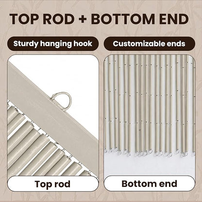 Fire & Ice Beaded Bamboo Curtain - Image 6